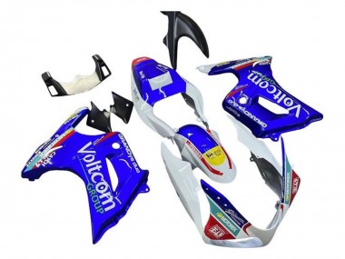 2003-2013 Suzuki SV650 Motorcycle Fairings - White Blue Voltcom Canada Websites