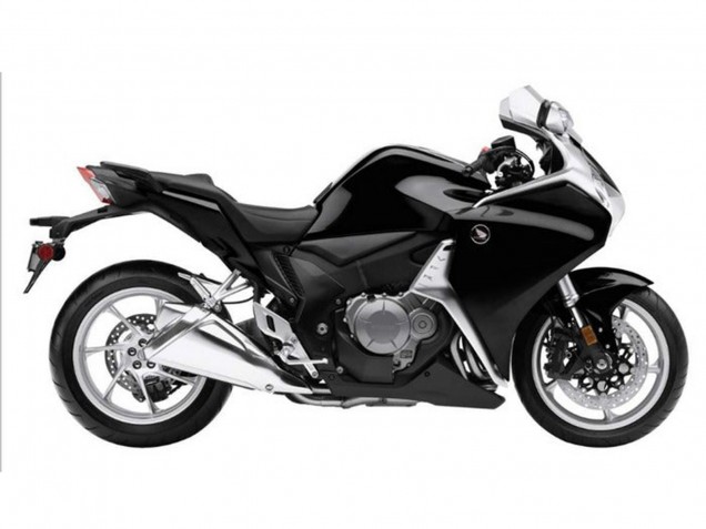 2010-2014 Honda VFR 1200 Motorcycle Fairings - Black Carbon Fiber Canada Websites