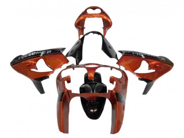 2002-2003 Kawasaki ZX9R Motorcycle Fairings - Orange Black Canada Websites