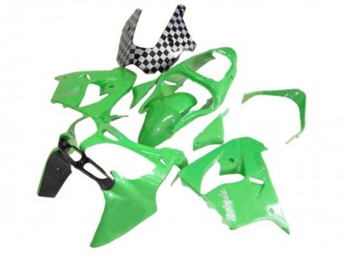 2002-2003 Kawasaki ZX9R Motorcycle Fairings - Green Black Checkered Canada Websites