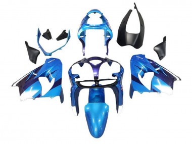 2002-2003 Kawasaki ZX9R Motorcycle Fairings - Blue White Black Canada Websites