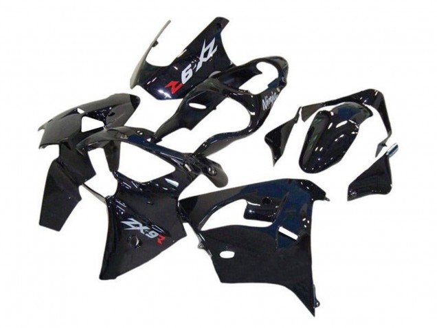 2002-2003 Kawasaki ZX9R Motorcycle Fairings - Glossy Black Canada Websites