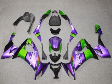 2008-2010 Kawasaki ZX10R Motorcycle Fairings - Purple Green Black Evangelion Canada Websites
