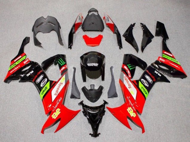 2008-2010 Kawasaki ZX10R Motorcycle Fairings - Red Green Black Yellow Canada Websites
