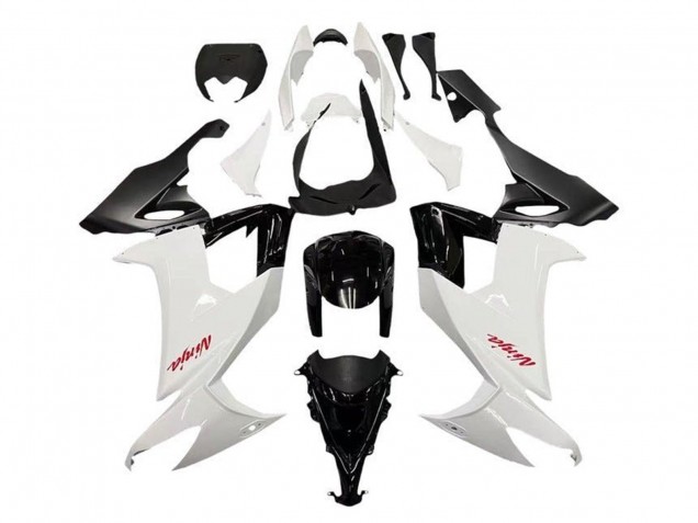 2008-2010 Kawasaki ZX10R Motorcycle Fairings - White Black Red Decal Canada Websites