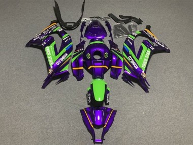 2016-2020 Kawasaki ZX10R Motorcycle Fairings - Purple Green Trick Star Kobelco Canada Websites