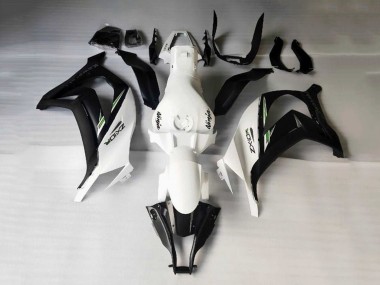 2016-2020 Kawasaki ZX10R Motorcycle Fairings - White Black Green Stripe Canada Websites