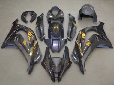 2016-2020 Kawasaki ZX10R Motorcycle Fairings - Faux Carbon Fiber Gold Canada Websites