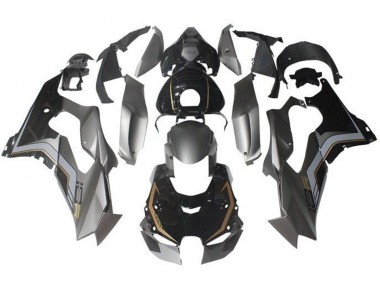 2021-2025 Kawasaki ZX10R Motorcycle Fairings - Grey Glossy Black Gold Canada Websites