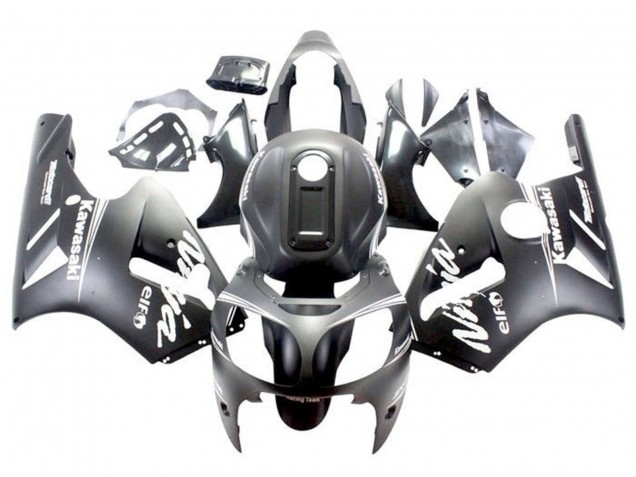 2000-2001 Kawasaki ZX12R Motorcycle Fairings - Matte Black White Canada Websites