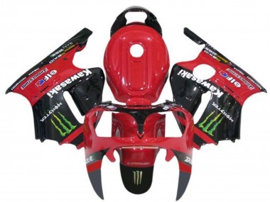 2000-2001 Kawasaki ZX12R Motorcycle Fairings - Red Black Green Monster Canada Websites