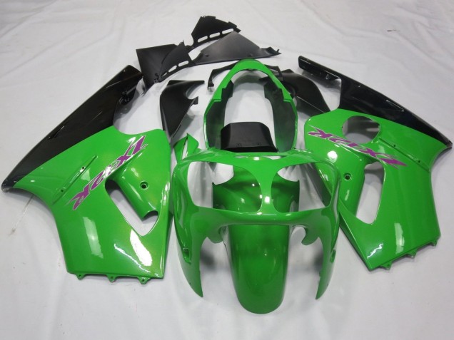 2000-2001 Kawasaki ZX12R Motorcycle Fairings - Green Black Purple Canada Websites