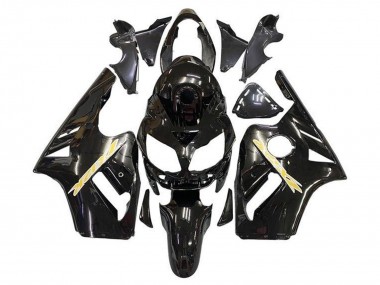 2002-2006 Kawasaki ZX12R Motorcycle Fairing - Glossy Black Gold Canada Websites