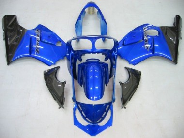 2002-2006 Kawasaki ZX12R Motorcycle Fairing - Blue Glossy Black Canada Websites