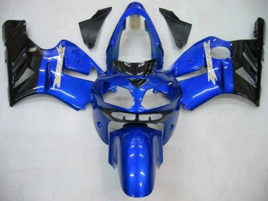 2002-2006 Kawasaki ZX12R Motorcycle Fairings - Blue Glossy Black Canada Websites
