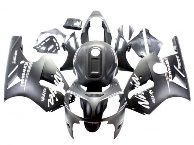 2002-2006 Kawasaki ZX12R Motorcycle Fairings - Matte Black White Canada Websites