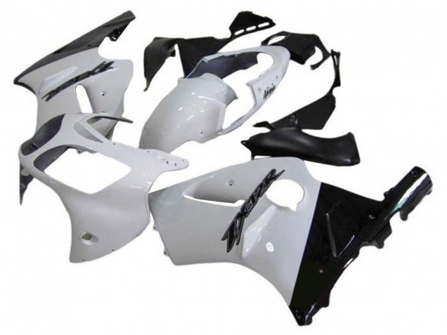 2002-2006 Kawasaki ZX12R Motorcycle Fairings - White Glossy Black Canada Websites