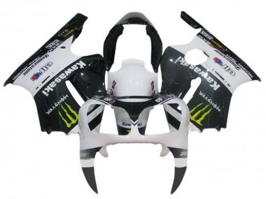 2002-2006 Kawasaki ZX12R Motorcycle Fairings - White Black Yellow Monster Canada Websites