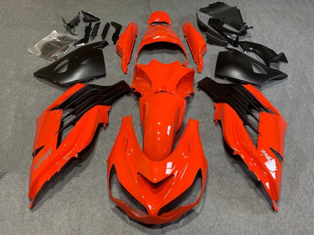 2006-2011 Kawasaki ZX14R ZZR1400 Motorcycle Fairings - Red Matte Black Canada Websites