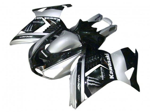 2006-2011 Kawasaki ZX14R ZZR1400 Motorcycle Fairings - Silver Black Monster Canada Websites
