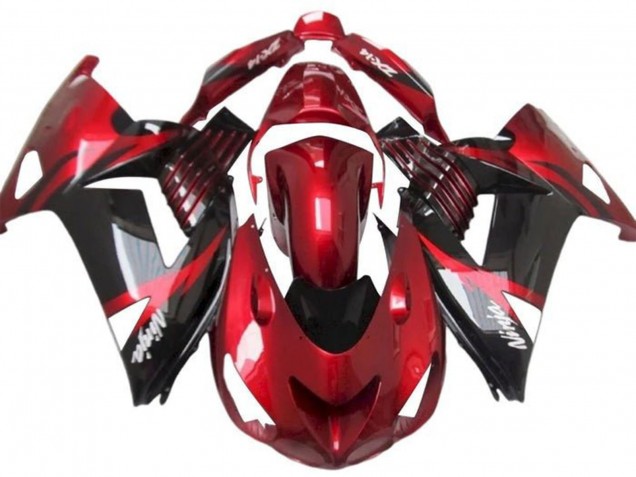 2012-2024 Kawasaki ZX14R ZZR1400 Motorcycle Fairings - Red Glossy Black White Ninja Canada Websites