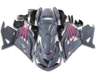 2012-2024 Kawasaki ZX14R ZZR1400 Motorcycle Fairings - Nardo Grey Pink Canada Websites