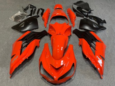 2012-2024 Kawasaki ZX14R ZZR1400 Motorcycle Fairings - Red Matte Black Canada Websites
