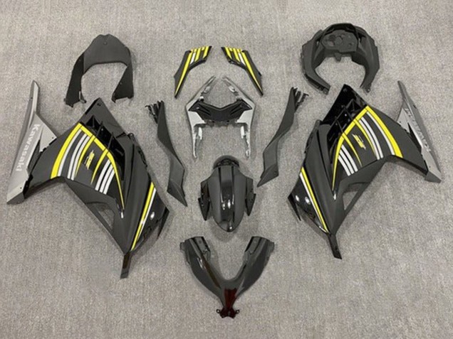 2013-2024 Kawasaki EX300 Motorcycle Fairings - Yellow Silver Glossy Black Matte Black Canada Websites