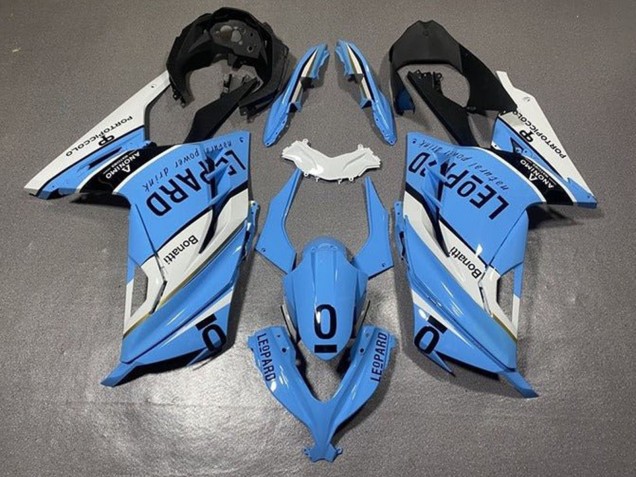 2013-2024 Kawasaki EX300 Motorcycle Fairings - White Blue Black Leopard Canada Websites