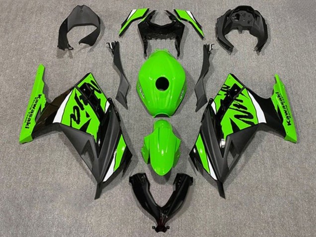 2013-2024 Kawasaki EX300 Motorcycle Fairings - Green White Black Canada Websites
