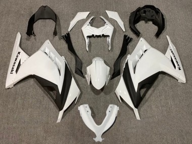 2013-2024 Kawasaki EX300 Motorcycle Fairings - Pearl White Black Canada Websites