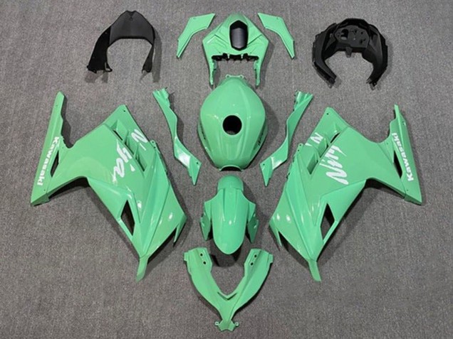 2013-2024 Kawasaki EX300 Motorcycle Fairings - Light Green White Canada Websites