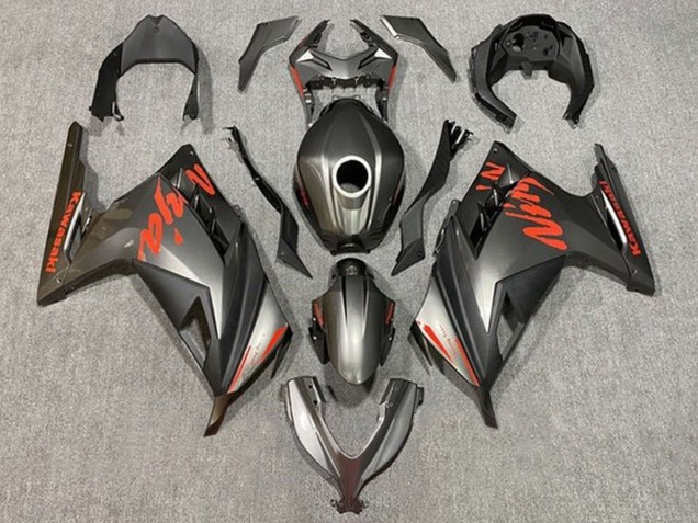 2013-2024 Kawasaki EX300 Motorcycle Fairings - Matte Black Red Canada Websites