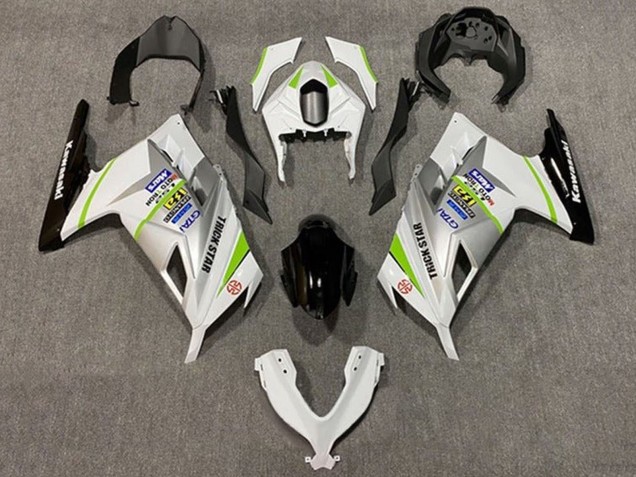 2013-2024 Kawasaki EX300 Motorcycle Fairings - White Silver Green Black Canada Websites
