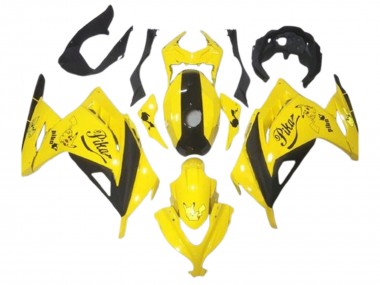 2013-2024 Kawasaki EX300 Motorcycle Fairings - Yellow Black Pikachu Canada Websites