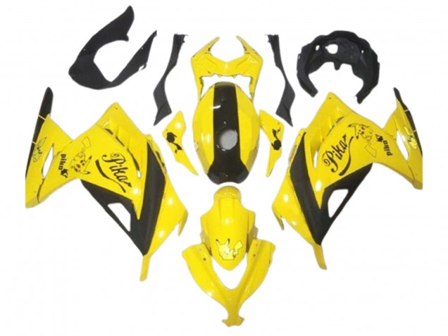 2013-2024 Kawasaki EX300 Motorcycle Fairings - Yellow Black Pikachu Canada Websites