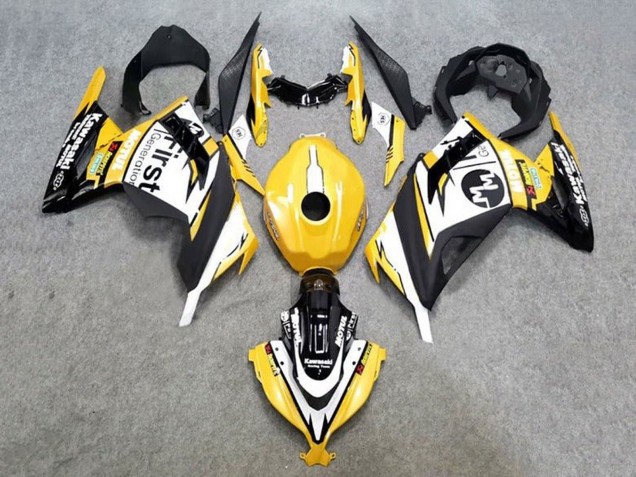 2013-2024 Kawasaki EX300 Motorcycle Fairings - Yellow White Black Canada Websites