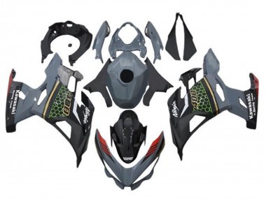 2018-2024 Kawasaki Ninja 400 Motorcycle Fairings - Grey Black Red Honeycomb Canada Websites
