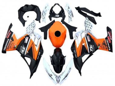2018-2024 Kawasaki Ninja 400 Motorcycle Fairings - Orange White Black Canada Websites