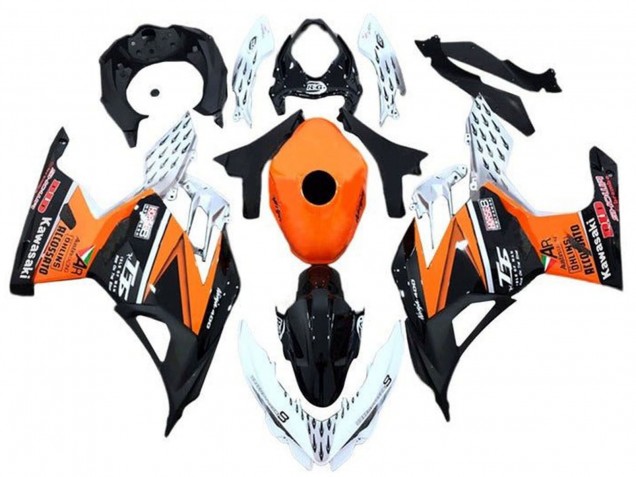 2018-2024 Kawasaki Ninja 400 Motorcycle Fairings - Orange White Black Canada Websites