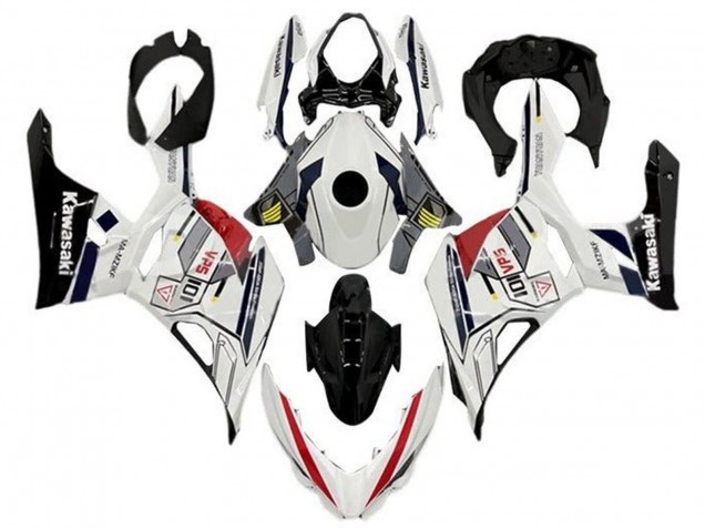 2018-2024 Kawasaki Ninja 400 Motorcycle Fairings - White Grey Yellow Red Black Stripe Canada Websites
