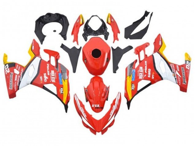 2018-2024 Kawasaki Ninja 400 Motorcycle Fairings - Red White Yellow Black Trick Star Bridgestone Canada Websites