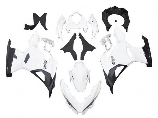 2018-2024 Kawasaki Ninja 400 Motorcycle Fairings - White Black Canada Websites