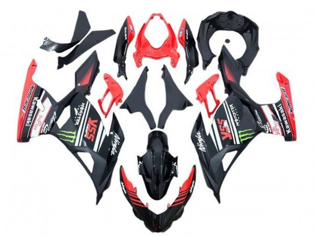 2018-2024 Kawasaki Ninja 400 Motorcycle Fairings - Red Black Green Monster Canada Websites