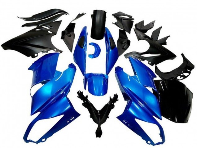 2009-2011 Kawasaki Ninja 650 EX650 Motorcycle Fairings - Blue Matte Black Canada Websites