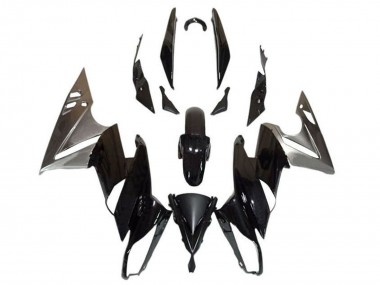 2009-2011 Kawasaki Ninja 650 EX650 Motorcycle Fairings - Glossy Black Silver Canada Websites
