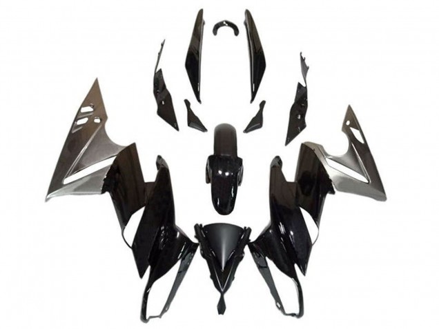 2009-2011 Kawasaki Ninja 650 EX650 Motorcycle Fairings - Glossy Black Silver Canada Websites