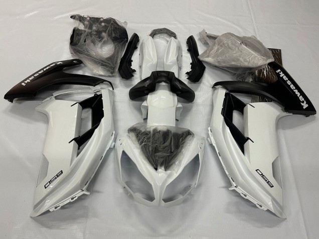 2012-2016 Kawasaki Ninja 650 EX650 Motorcycle Fairings - Pearl White Matte Black Canada Websites