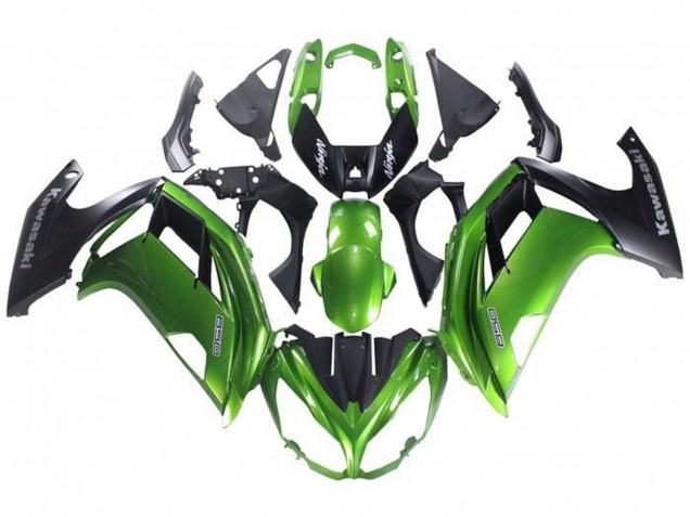 2012-2016 Kawasaki Ninja 650 EX650 Motorcycle Fairing - Green Matte Black Canada Websites