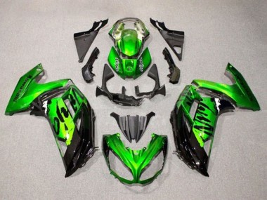 2012-2016 Kawasaki Ninja 650 EX650 Motorcycle Fairings - Green Glossy Black Canada Websites